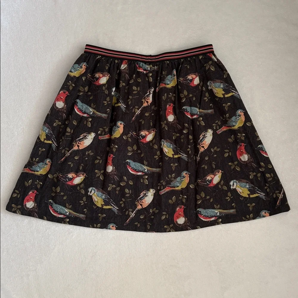 Cath Kidston London | Garden Bird Print Cotton Pull On Skirt Pockets (M 6-8) - Picture 8 of 13